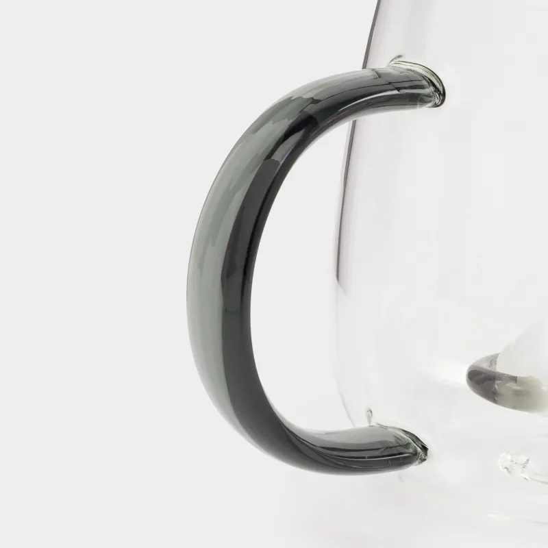 Кружка, 400 мл, стекло Б, серая ручка, Кот, Shape, image-2