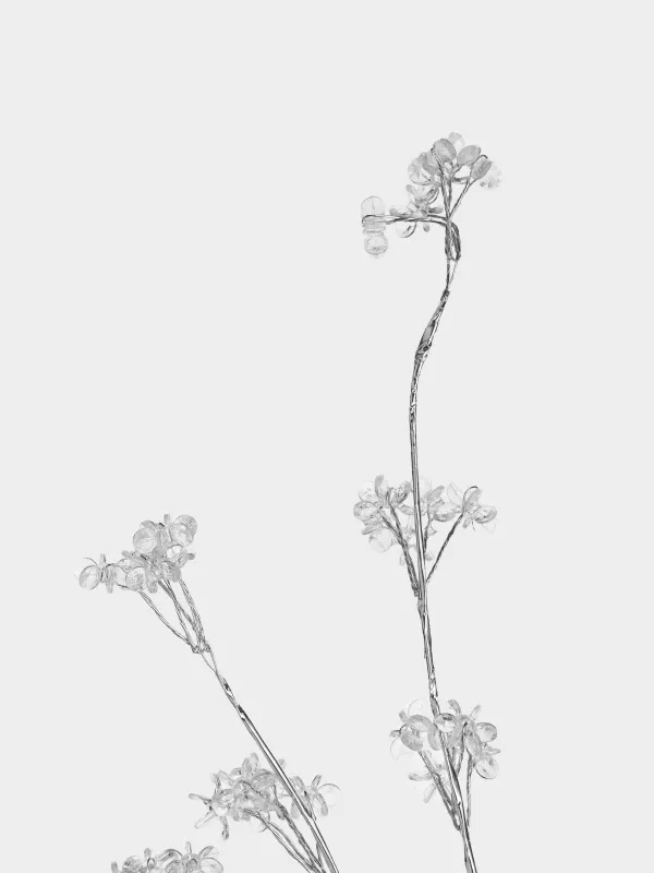 Ветка декоративная, 60 см, акрил/бумага, Кристальные цветы, Crystal decor, image-4