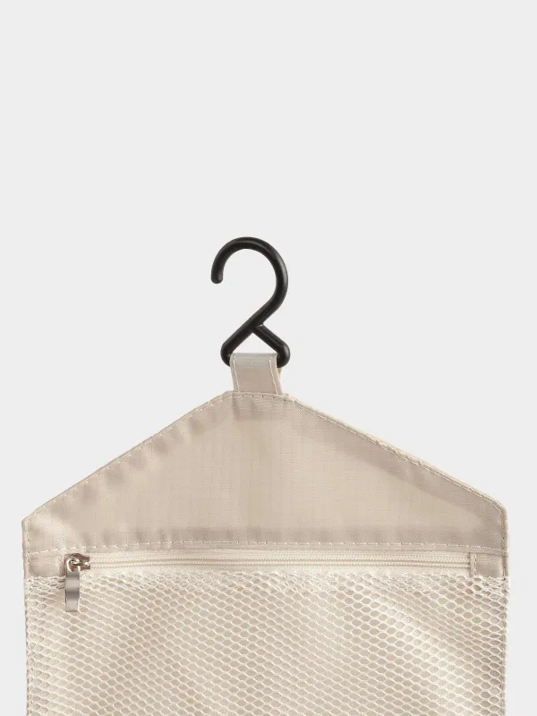 Косметичка дорожная, 27х18 см, полиэстер, бежевая, Easy Travel, image-5