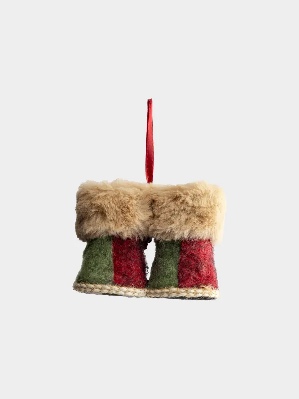 Игрушка елочная, 10x7 см, Сапожки, Figure Christmas Fuzz, image-1