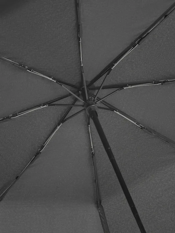 Зонт, 57/29 см, складной, автоматический, эпонж, черный, Ray light, image-1