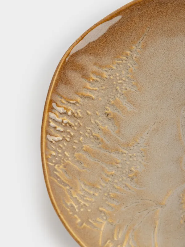 Тарелка закусочная, 22 см, Олень в лесу, Snowy forest, image-3