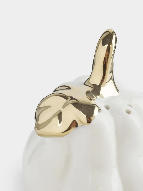 Емкость для соли или перца, 9 см, Тыква с листом, Golden glow, image-2