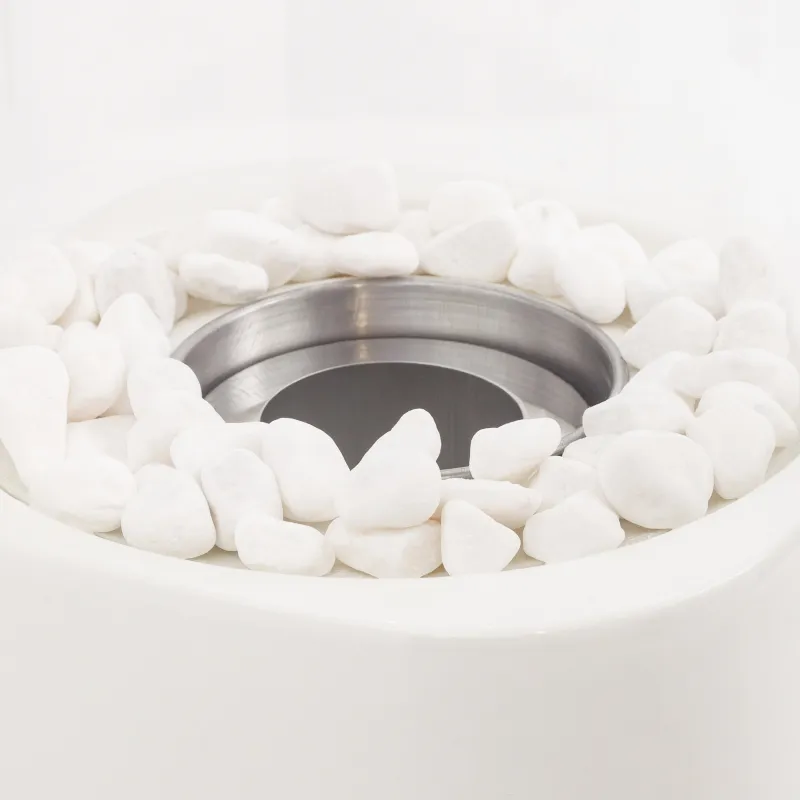 Биокамин, 27х16 см, керамика/стекло, молочный, Колба, Fireplace, image-2