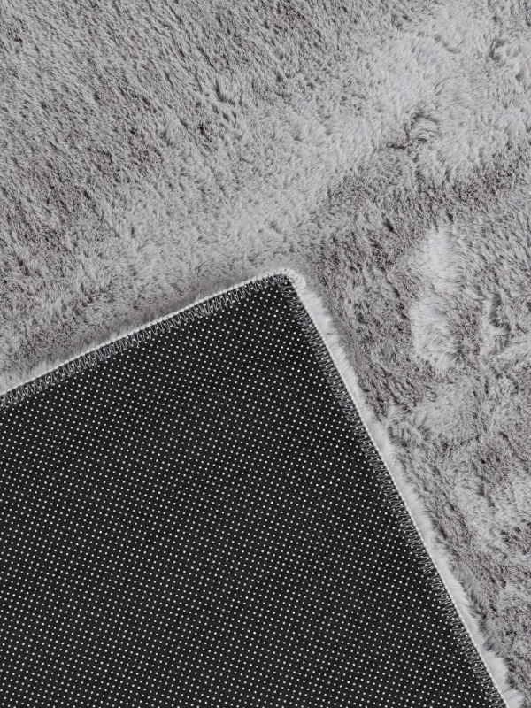 Ковер, 150х210 см, искусственный мех, светло-серый, Monotone, image-4