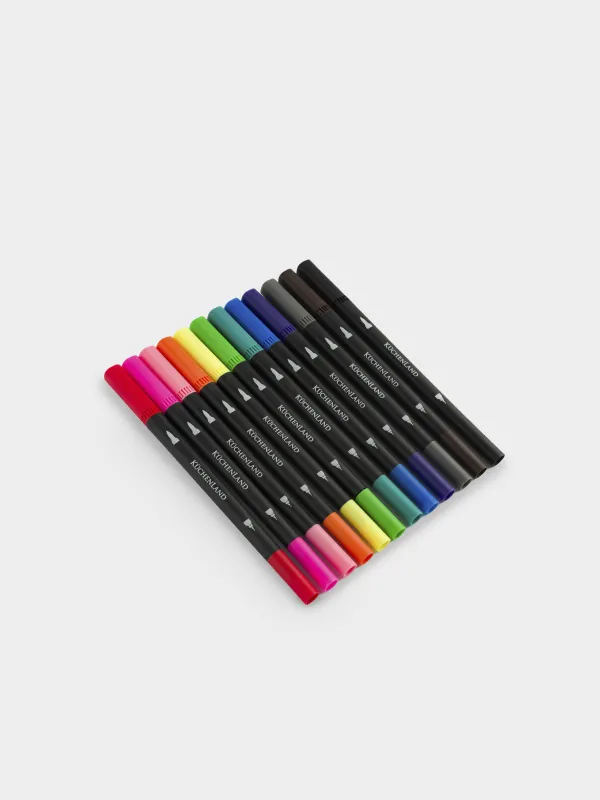 Набор маркеров, 12 шт, двойные, Draw, image-1
