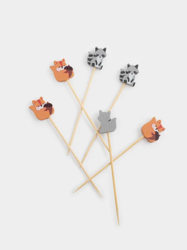 Шпажка для канапе, 20 шт, Белка/Енот, Elegant details, image-2