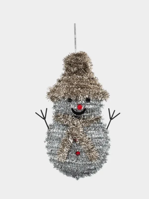 Украшение декоративное, 35 см, подвесное, Снеговик, Tinsel decor, image-4