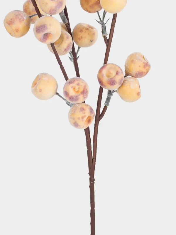 Ветка декоративная, 73 см, пластик/пенопласт, Маленькие яблоки, Fruit decor, image-1