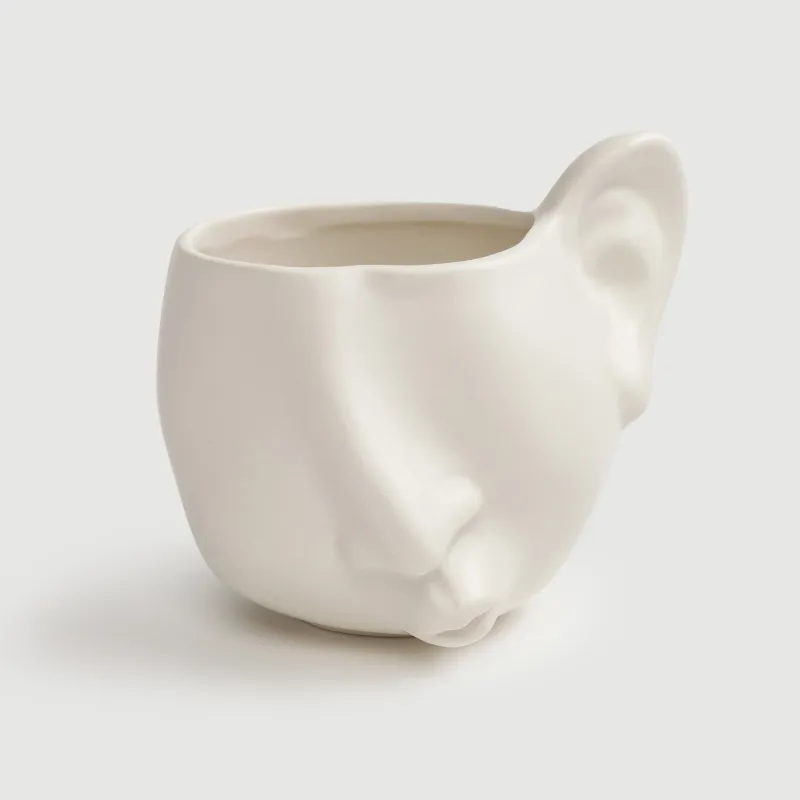 Пара чайная, 1 перс, 2 пр, 300 мл, керамика, молочная, Поцелуй, He&She, image-4