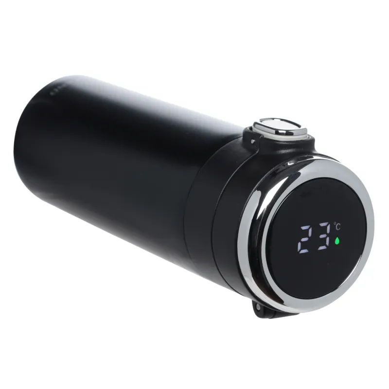 Термокружка, 380 мл, с термометром, сталь/пластик, черная, Celsius, image-3