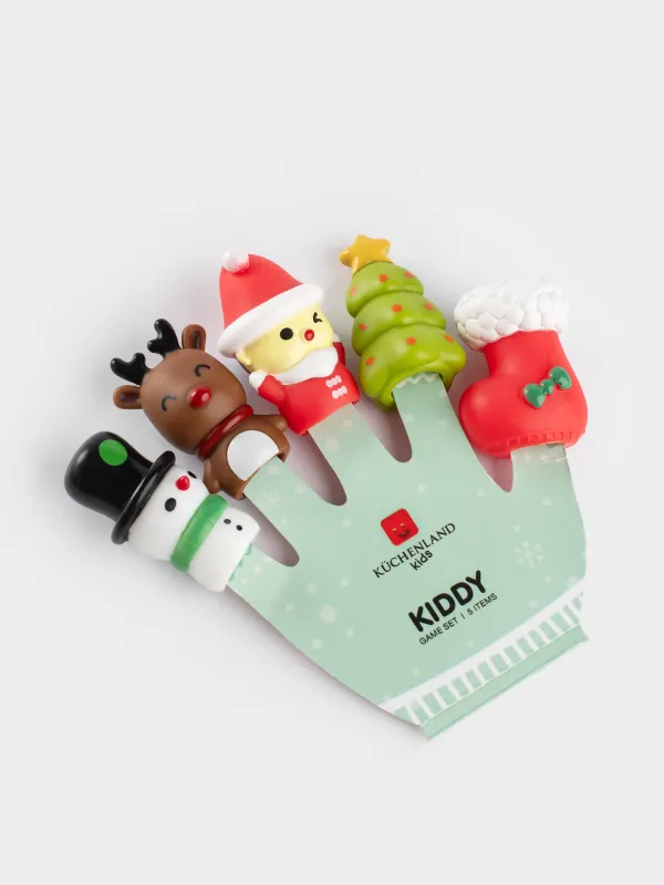 Набор игровой, 5 пр, ПВХ, Пальчиковый театр, Атрибуты праздника, Kiddy, image-3