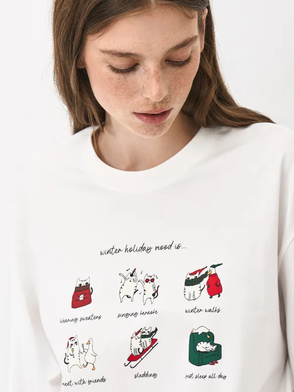 Лонгслив женский, молочный, Lani, image-4