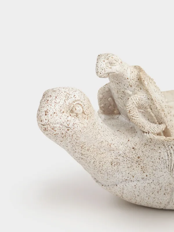 Блюдо декоративное, 31х24х13 см, Черепаха с детенышем, Grand turtle, image-5