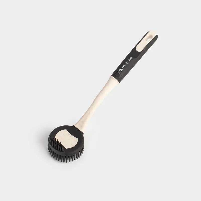 Щетка для уборки, 27 см, двусторонняя, резина/пластик, черно-бежевая, Black clean new