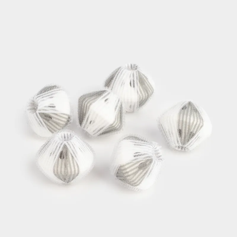 Шарик для стирки, 5 см, 6 шт, с эффектом сбора шерсти, нейлон, серый, Washing ball