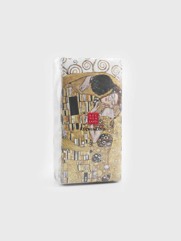 Салфетки бумажные, 33х33 см, 20 шт, Art поцелуй, image-3