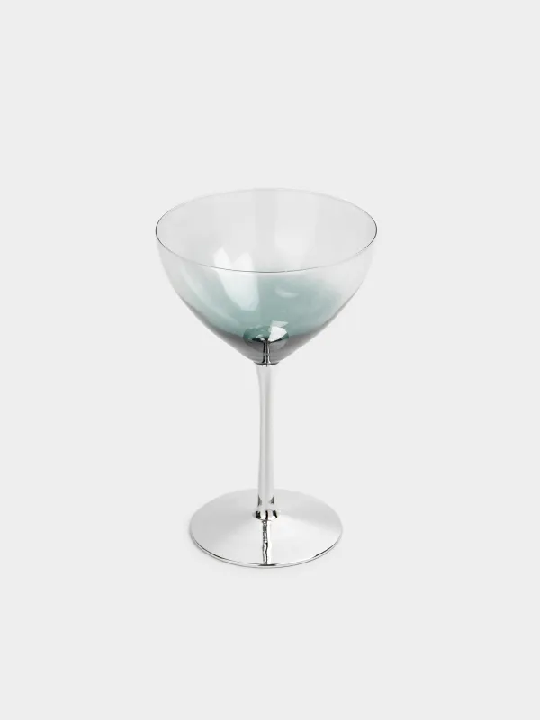 Бокал-креманка для шампанского, 310 мл, 2 шт, стекло, серый градиент, Vergato gradient, image-1