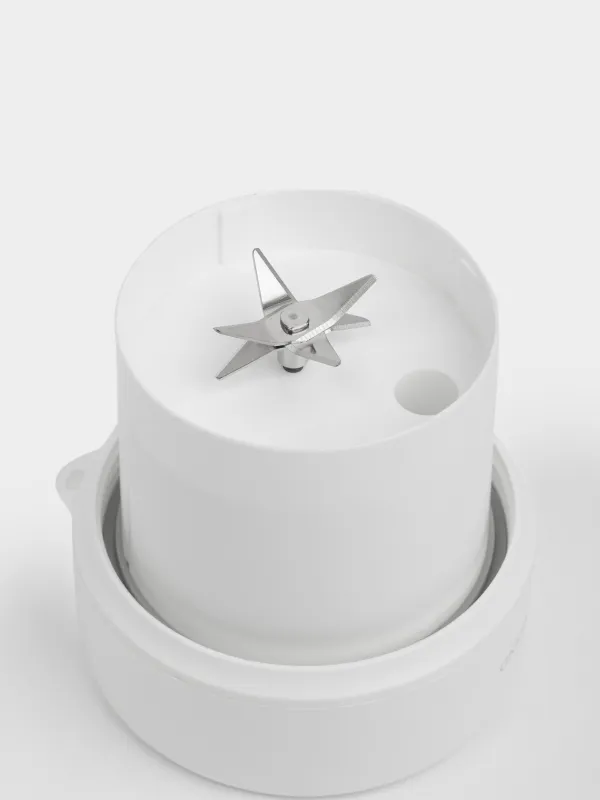 Блендер персональный, 350 мл, 35 Вт, портативный, заряжаемый, пластик, белый, Handy, image-3