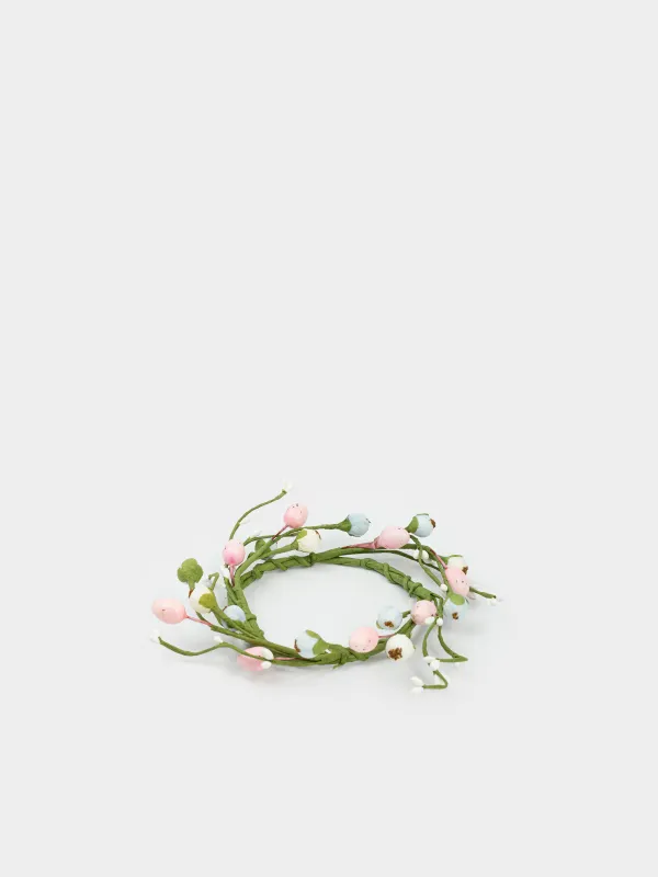 Венок для свечи, 10/20 см, пластик/полиэстер, Цветные ягоды, Easter decor, image-2