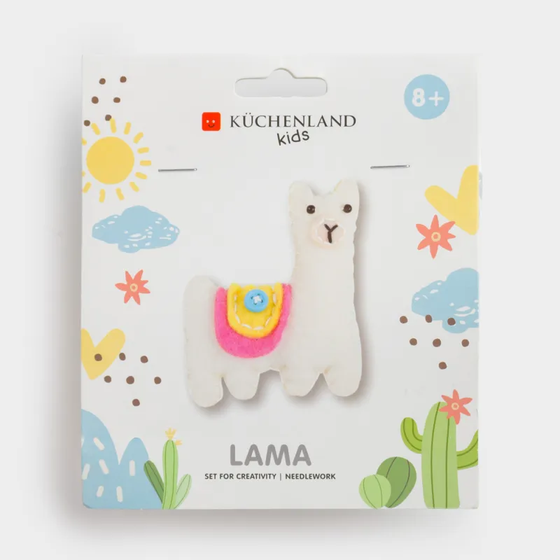 Набор для творчества, 13х15 см, рукоделие, фетр, подвеска, Лама, Creativity