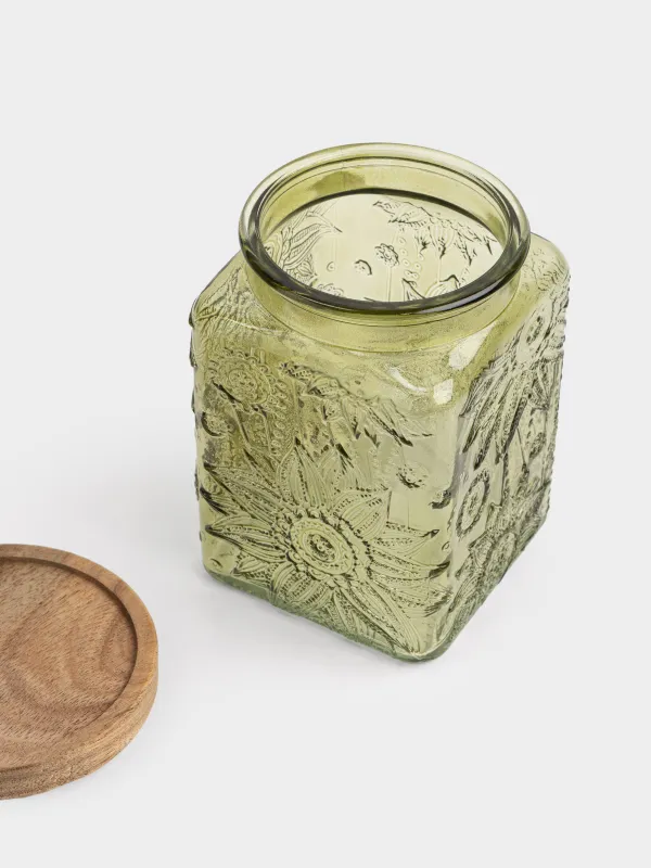 Банка для сыпучих продуктов, 750 мл, Bloome wood, image-4