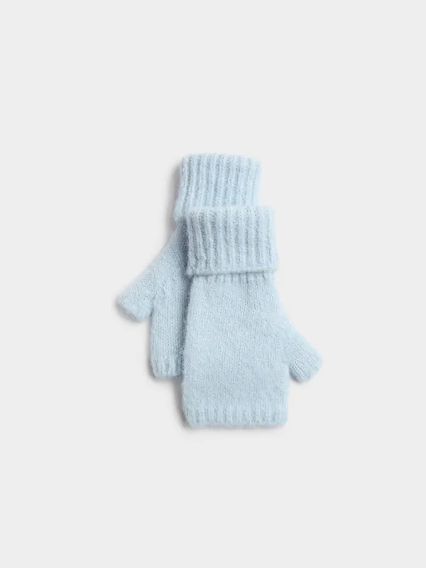 Митенки из смесового трикотажа с добавлением шерсти Knitting fuzz, image-4