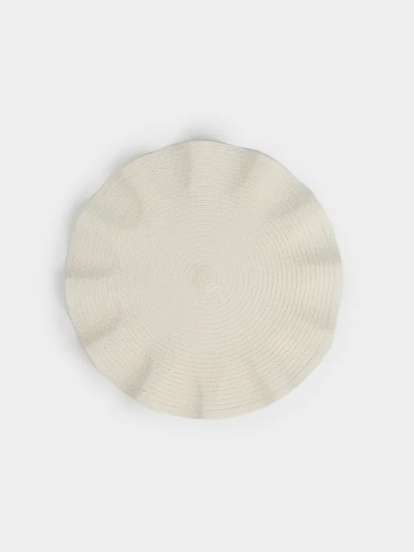 Салфетка под приборы, белая, Circle wave, image-0