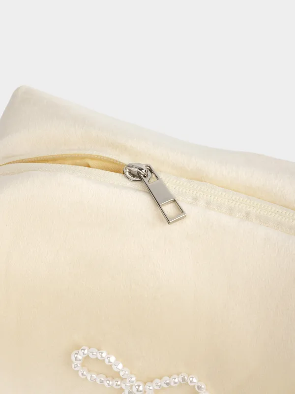 Косметичка, 20x15 см, Жемчужный бантик, Beauty bow, image-1