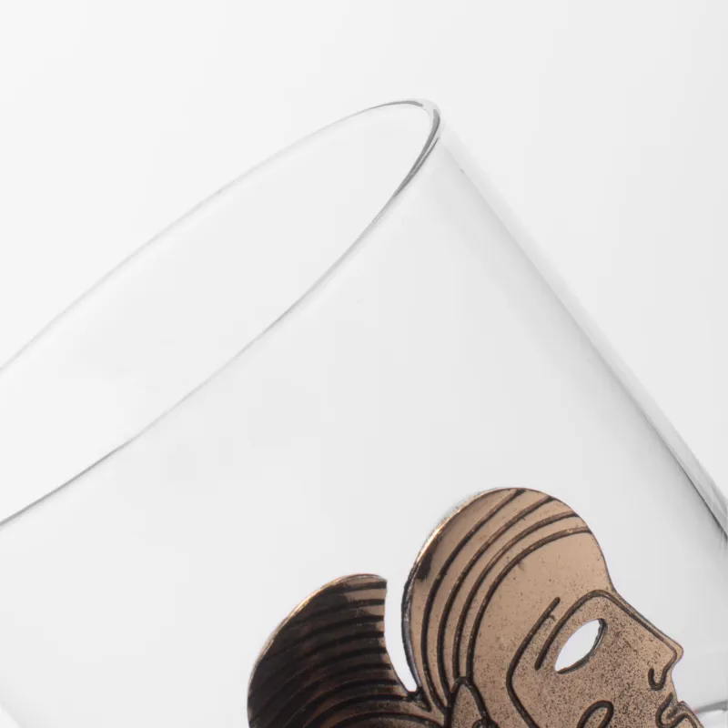 Стакан для виски, 10 см, 340 мл, стекло/металл, золотистый, Близнецы, Zodiac, image-4