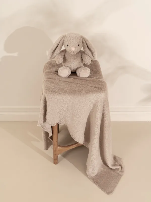 Плед с игрушкой, 178х132 см, флис/полиэстер, бежевый, Зайка, Rabbit, image-8