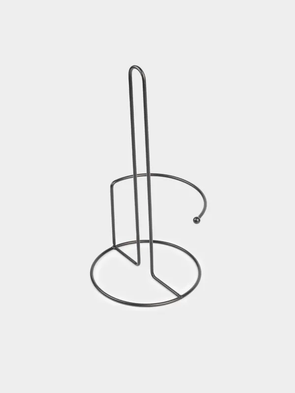 Держатель для бумажных полотенец, 30 см, металл, черный, Twist black, image-2