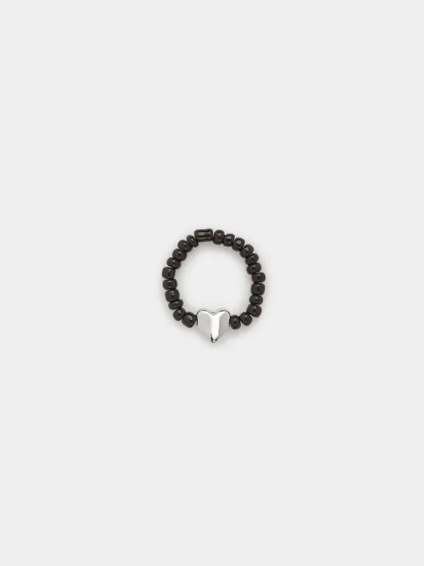 Кольцо, Сердце, Jewelry black, image-0