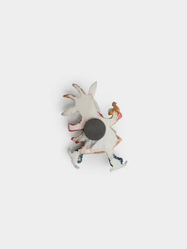 Магнит, 9 см, Козочка на коньках, Goat, image-2