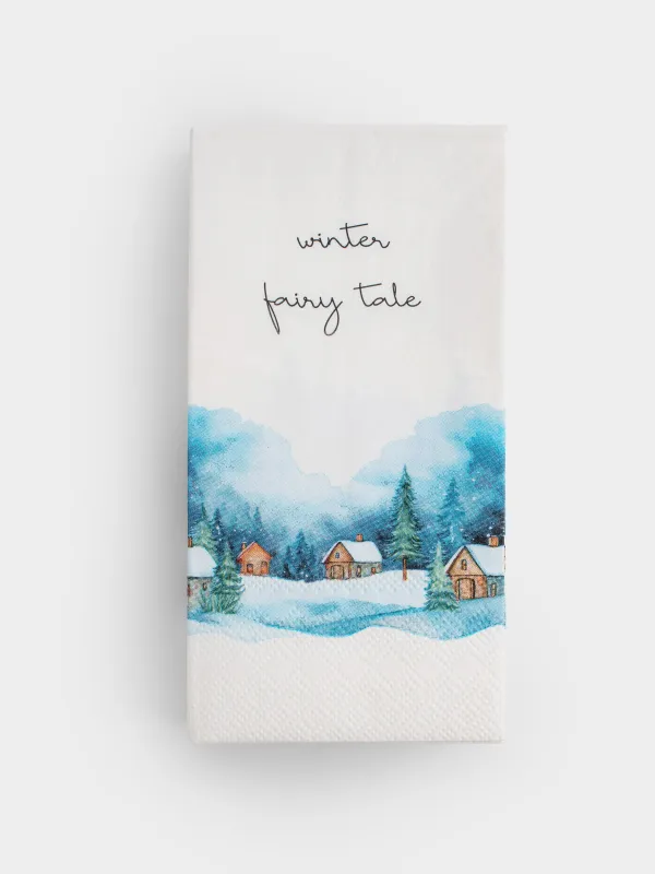 Салфетки бумажные, 33х33 см, 20 шт, Winter house, image-0