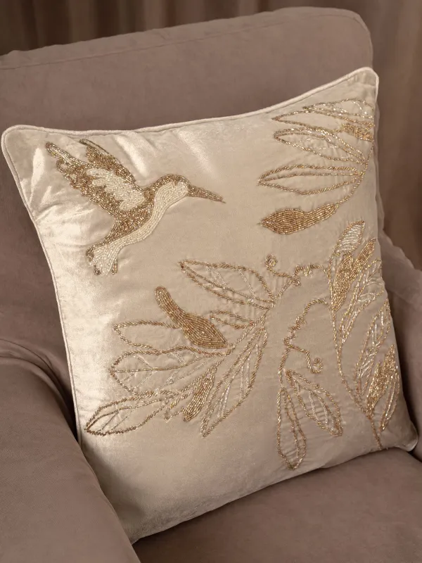 Подушка декоративная, 50х50 см, с бисером, Колибри, Paradise birds, image-4