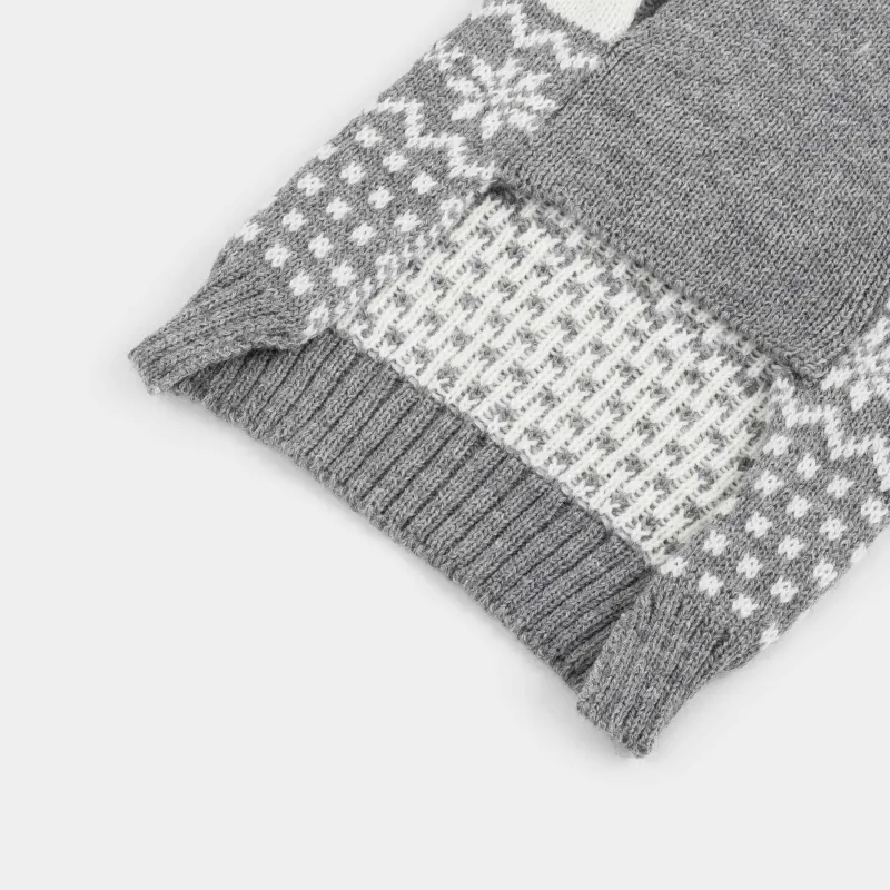 Свитер для животных,  акрил, серо-белый, Рождественский узор, Fashion pet, image-3