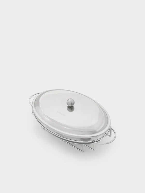 Блюдо с подогревом, 35х24 см, Elegance, image-8