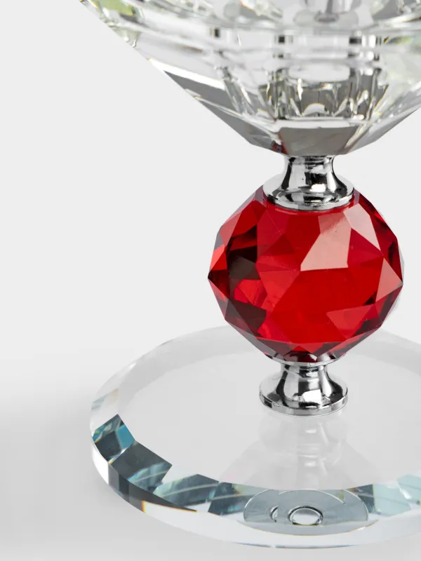 Подсвечник, 12 см, для цилиндрической/тонкой свечи, Lux crystal, image-1