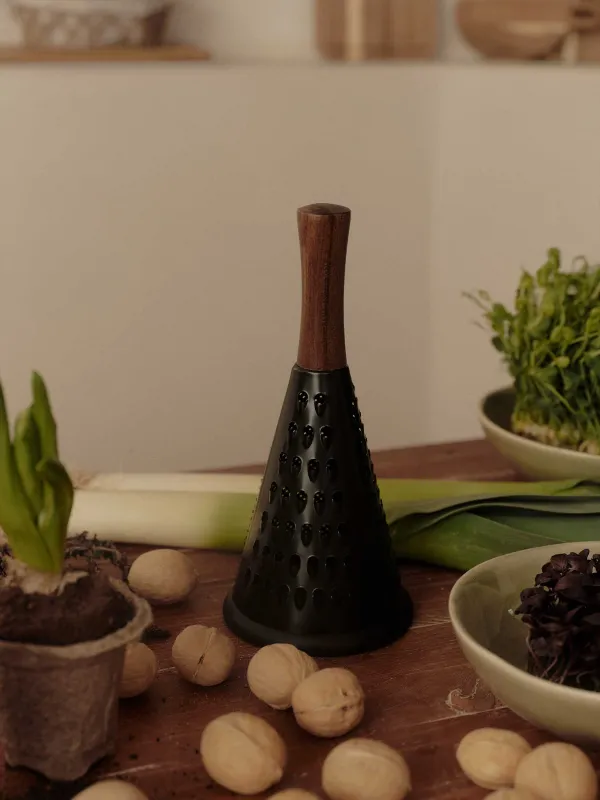 Терка, 24 см, сталь/дерево, круглая, черная, Black style, image-6