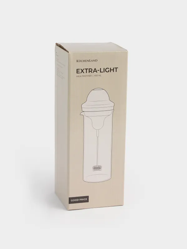 Вспениватель для молока, 450 мл, с емкостью, стекло Б/пластик, Extra-light, image-6