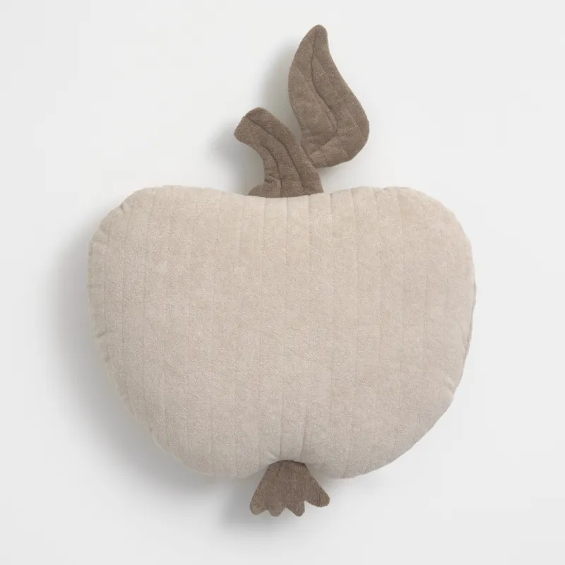 Подушка декоративная, 45x54 см, букле, бежевая, Яблоко, Boucle figure