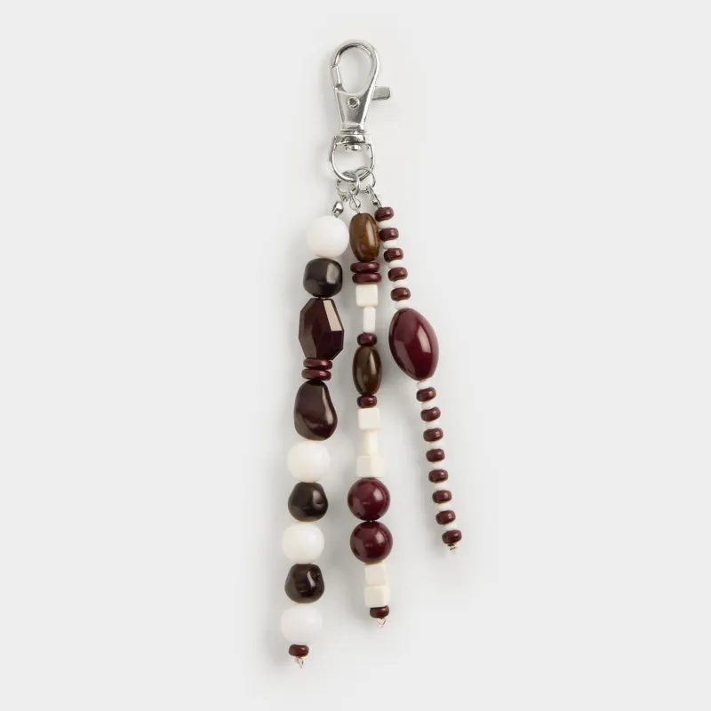 Брелок, 16 см, акрил/металл, коричнево-молочный, Mineral