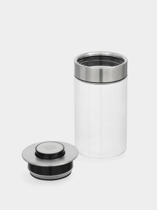 Банка для сыпучих продуктов, 980 мл, с вакуумной крышкой, Ribby steel, image-5