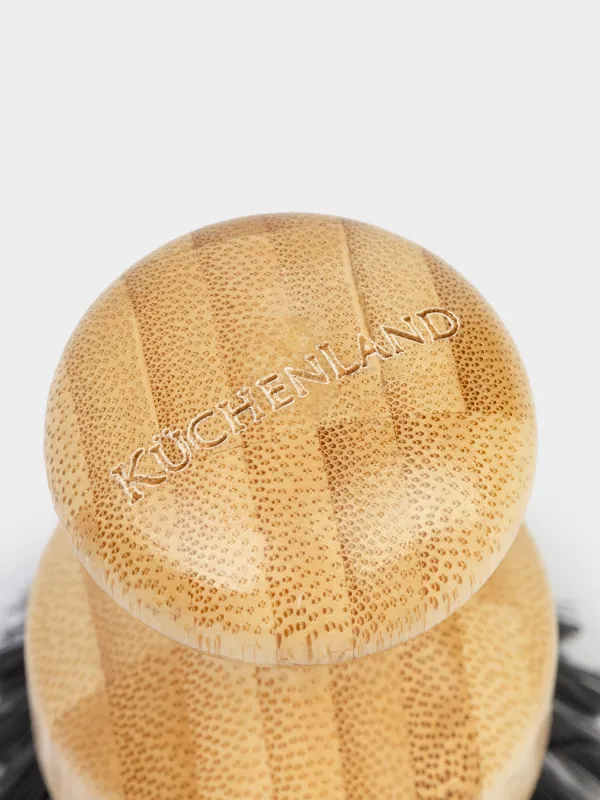 Щетка для мытья посуды, 7 см, бамбук/пластик, черная, Black clean, image-5