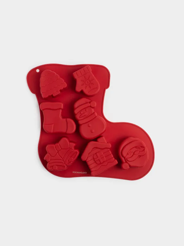 Форма для выпечки кексов, 28х24 см, силикон, Bakery color, image-0