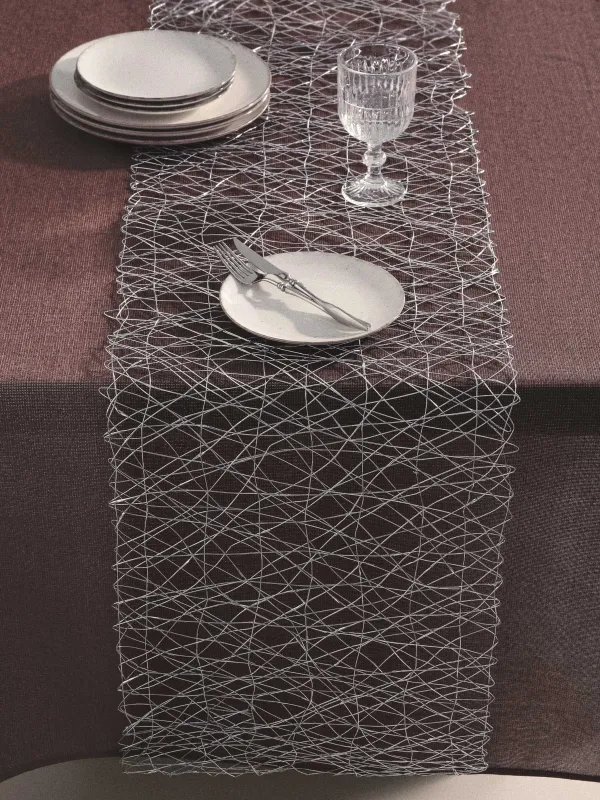 Дорожка настольная, 40х160 см, Паутинка, Azhur Grid, image-2