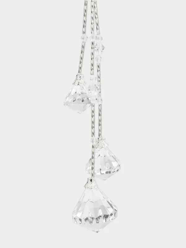 Украшение декоративное, 27 см, подвесное, акрил/металл, Кристаллы, Crystal decor, image-1