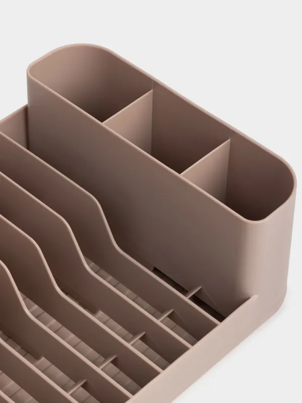 Сушилка для посуды, 44х22 см, пластик, бежевая, Galori, image-2