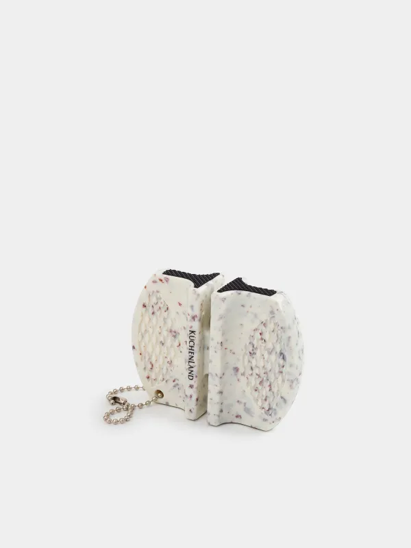 Точило для ножей, 7 см, пластик/сталь, молочное, Accessories, image-1